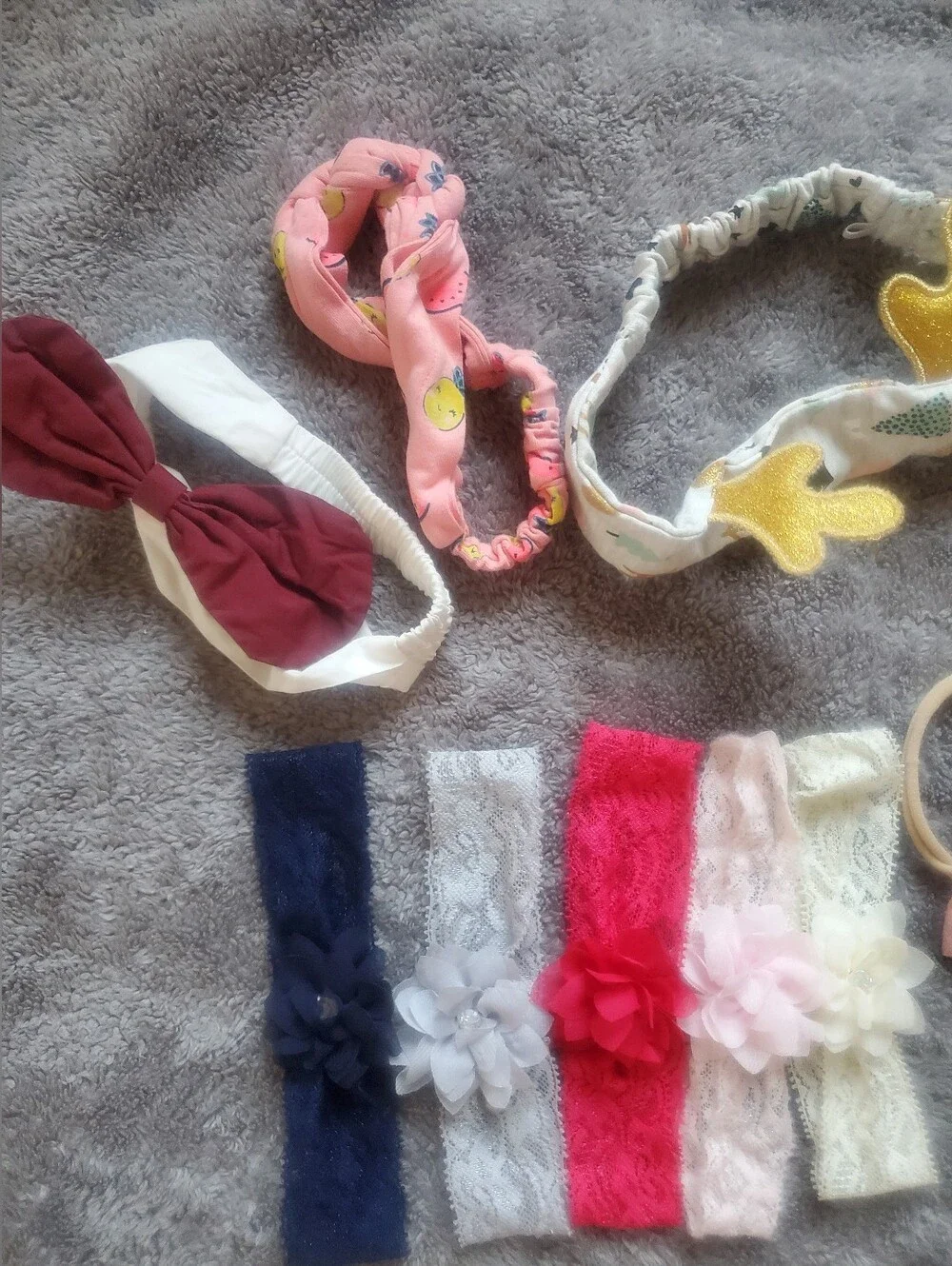 ​Huge Baby Girl Headband & Bow Lot - 20+ Pcs Boutique Variety Floral Lace